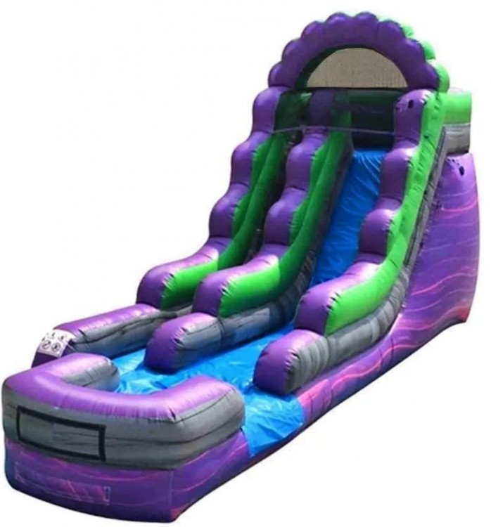 16ft Purple Plunge Wet/dry Slide