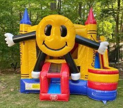 Smiley Face Toddler Bounce N Slide (wet/dry)