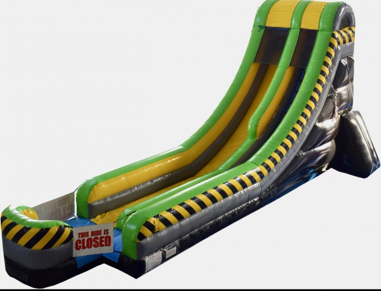 20ft Caution Drop extended lane Water Slide wet/dry