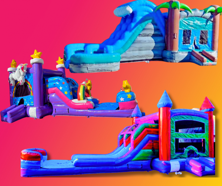 Combos (Bounce House with Slide) Dowling Party RentalsNewnan, GA