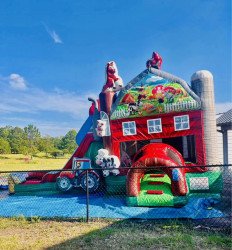 farm20combo 1721129951 BarnYard Party Bounce House W/ Slide (Wet or Dry)