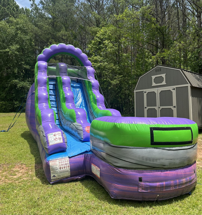 16ft Purple Plunge Wet/dry Slide