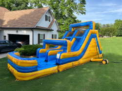 16ft Dual lane Rock Climb Wet/Dry Slide