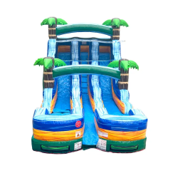 16ft Double Lane Beach Vibes Water Slide Wet/Dry