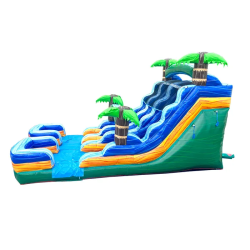 16ft Double Lane Beach Vibes Water Slide Wet/Dry
