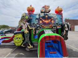 IMG 9902 1757352375 Zombie Halloween Bounce House w/ Slide