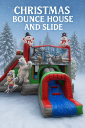 Christmas Bounce House w/ Slide