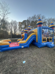 Monster Truck Bounce House w/ Slide